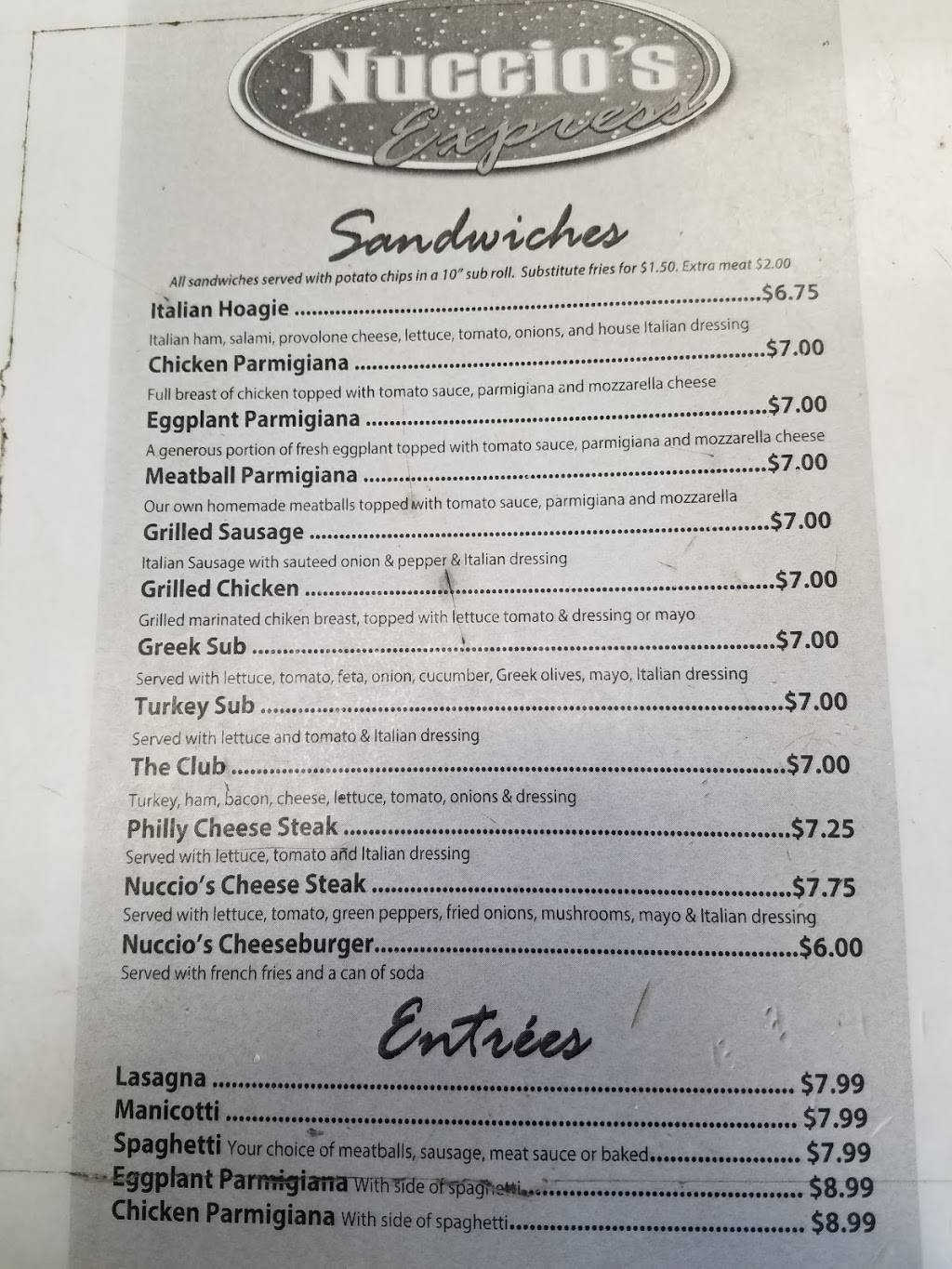 Nuccios Express | meal takeaway | 1120 A Courthouse Rd, Richmond, VA 23236, USA | 8048933024 OR +1 804-893-3024