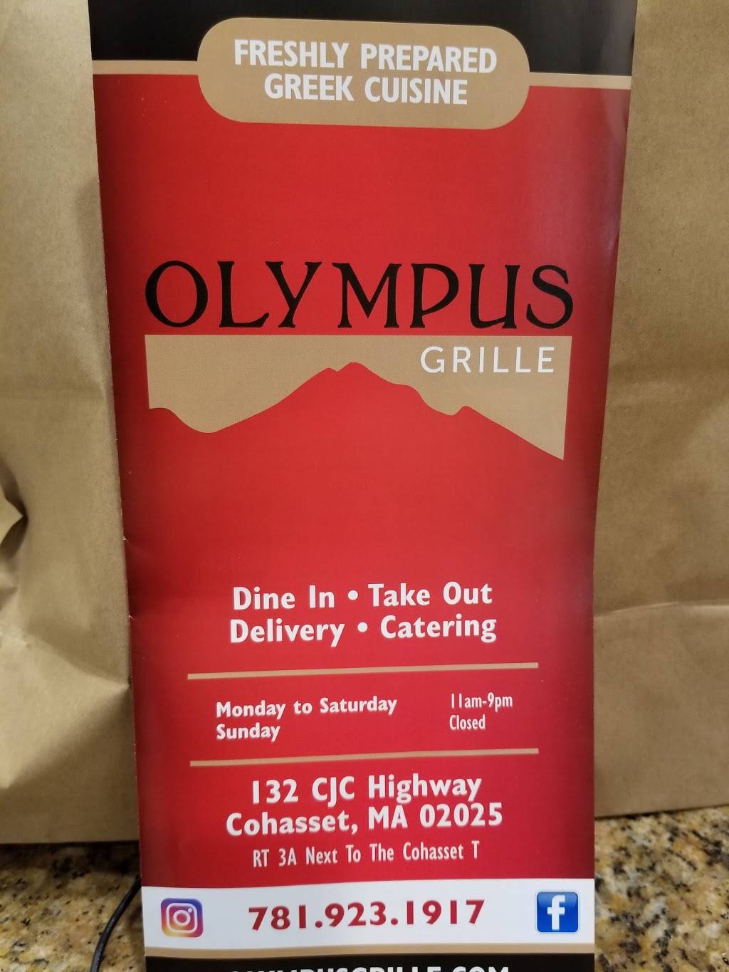 Olympus Grille | restaurant | 132 Chief Justice Cushing Hwy, Cohasset, MA 02025, USA | 7819082555 OR +1 781-908-2555
