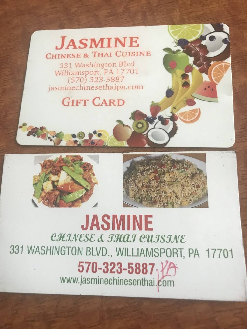 Jasmine chinese&thai cuisine | restaurant | 331 Washington Blvd, Williamsport, PA 17701, USA | 5703235887 OR +1 570-323-5887