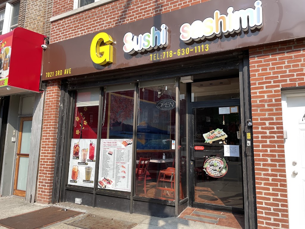 G Sushi | restaurant | 7021 3rd Ave, Brooklyn, NY 11209, USA | 3472745037 OR +1 347-274-5037