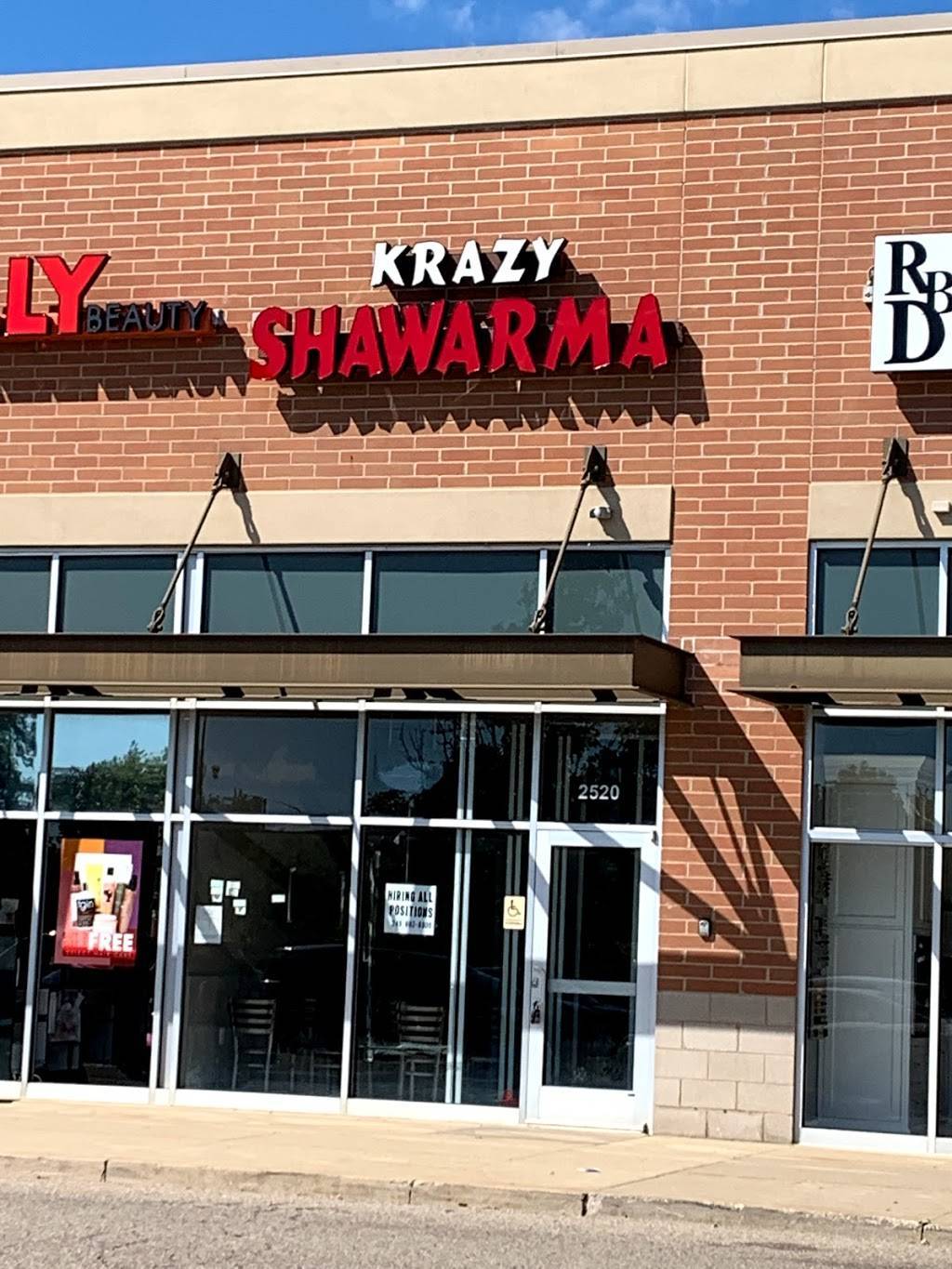 Krazy Shawarma | restaurant | 2520 S Adams Rd, Rochester Hills, MI 48309, USA | 2485642678 OR +1 248-564-2678