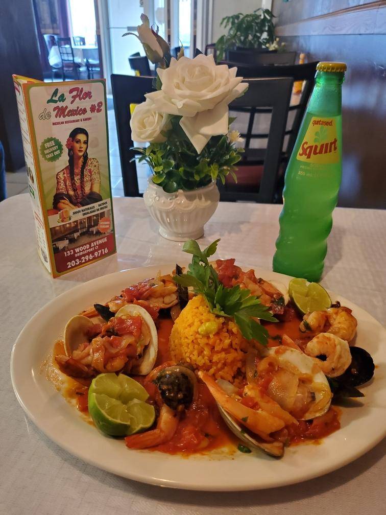 La Flor De Mexico #2 | restaurant | 133 Wood Ave, Bridgeport, CT 06605, USA | 2032969716 OR +1 203-296-9716