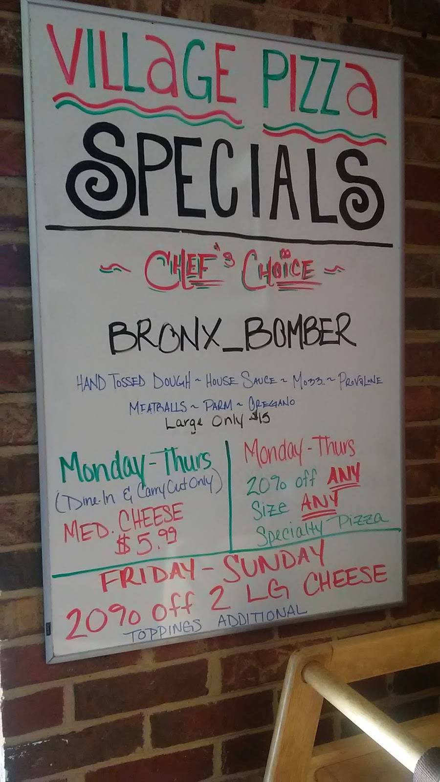 Village Pizza | restaurant | 1805 East Side Hwy Suite 102, Waynesboro, VA 22980, USA | 5409490808 OR +1 540-949-0808