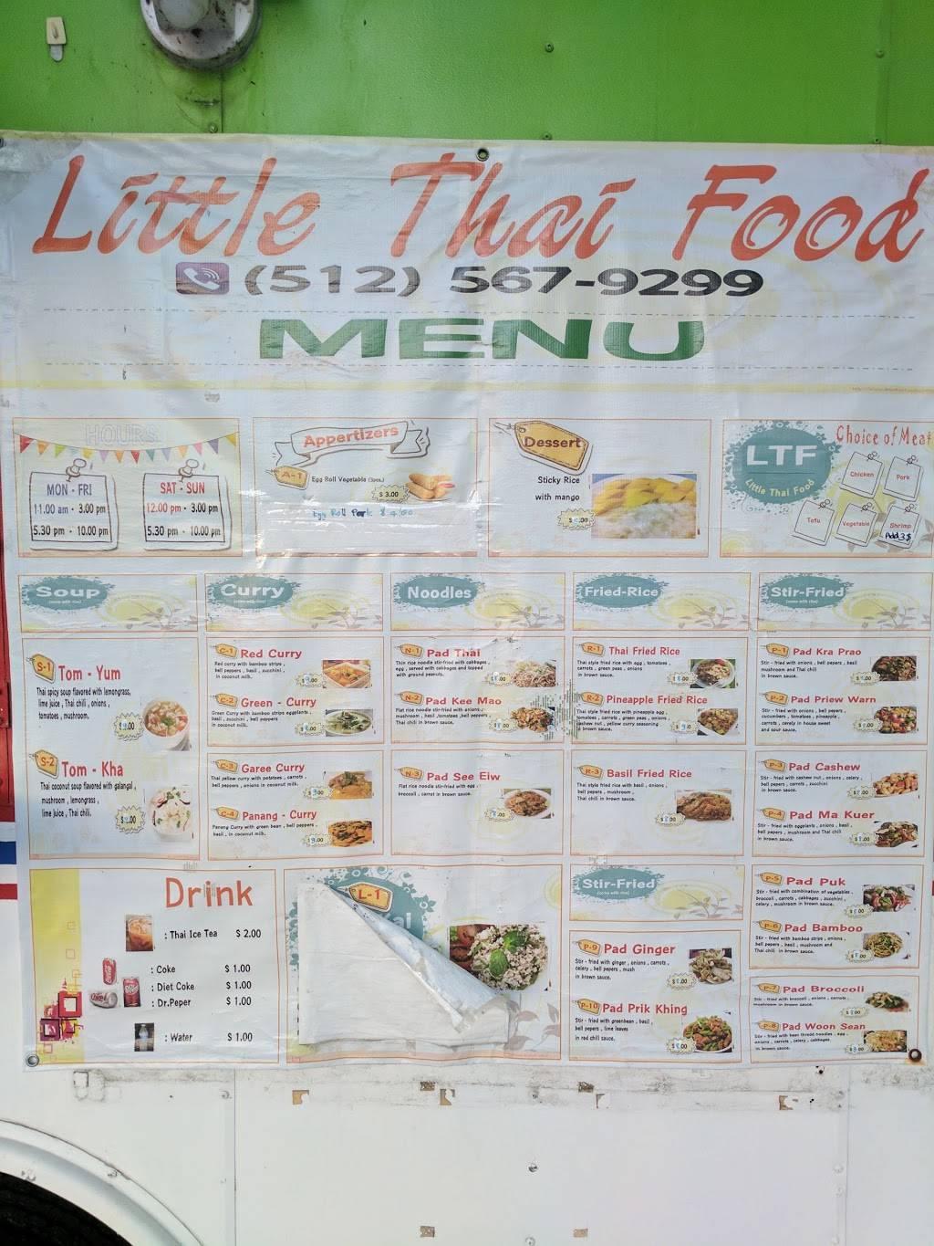 Little Thai Food | restaurant | 1207 S 1st St, Austin, TX 78704, USA | 5125679299 OR +1 512-567-9299