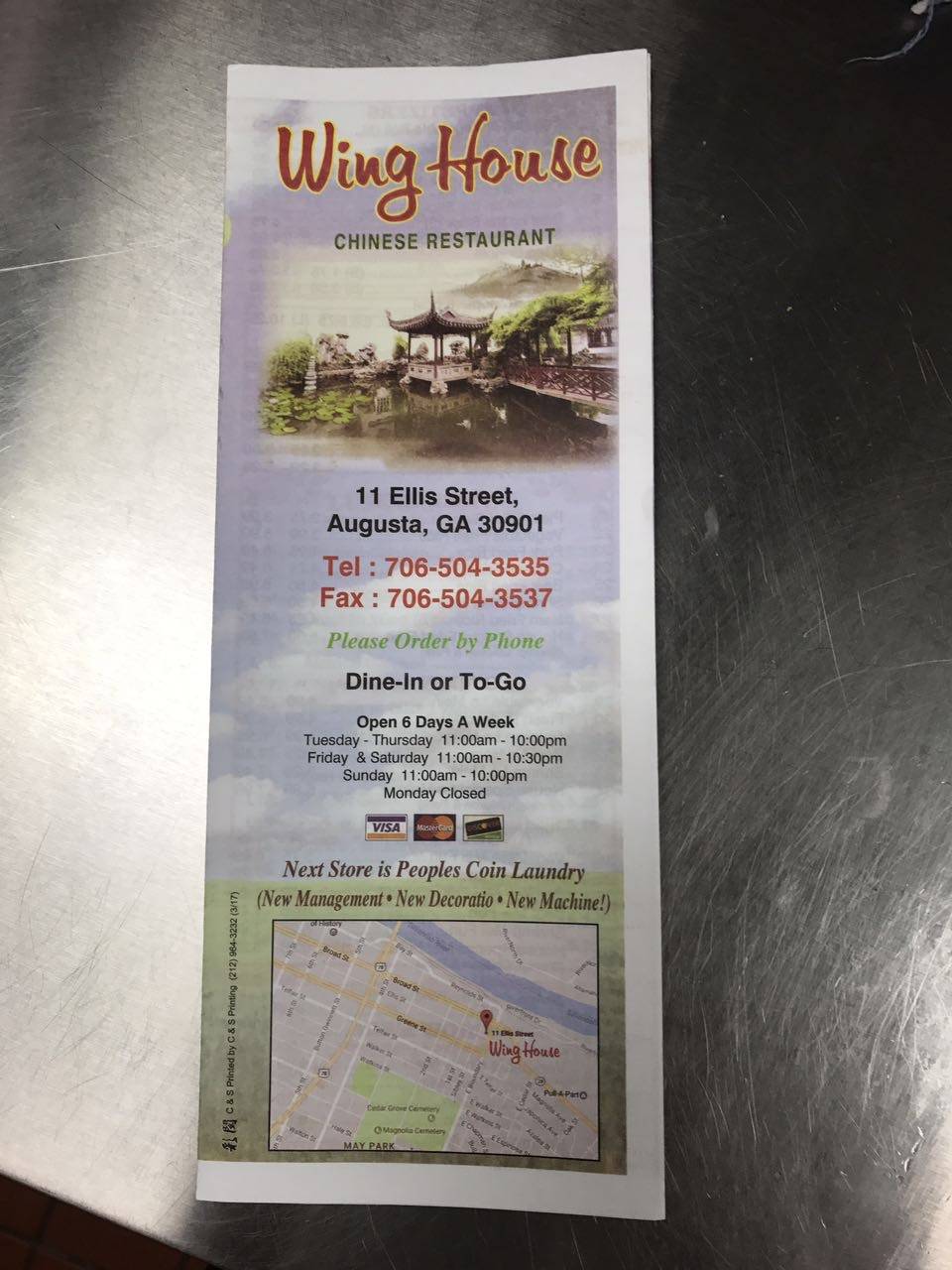 Wing House | restaurant | 11 Ellis St, Augusta, GA 30901, USA | 7065043535 OR +1 706-504-3535