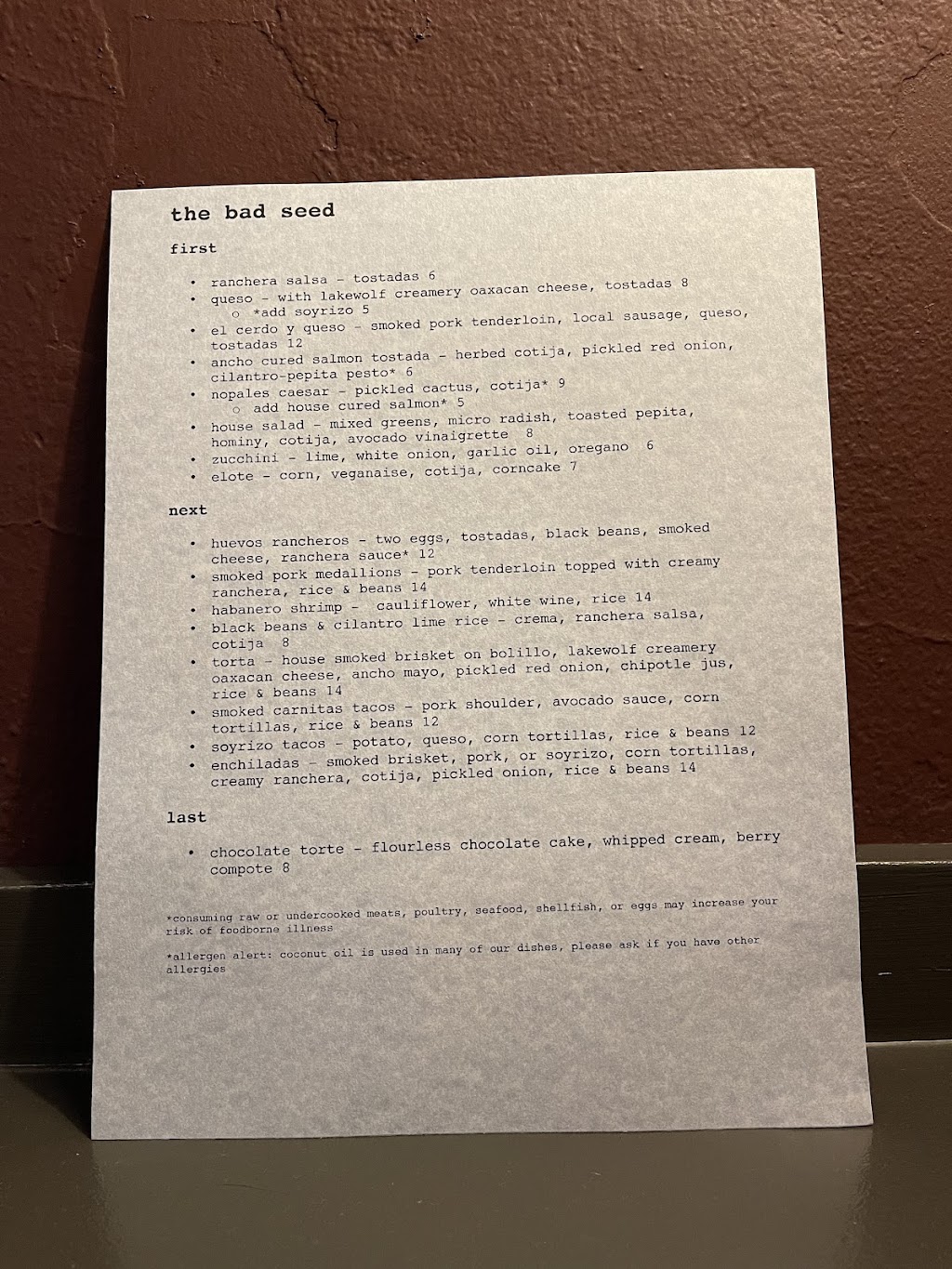 The Bad Seed | restaurant | 2936 E Olympic Ave, Spokane, WA 99217, USA | 5098227439 OR +1 509-822-7439