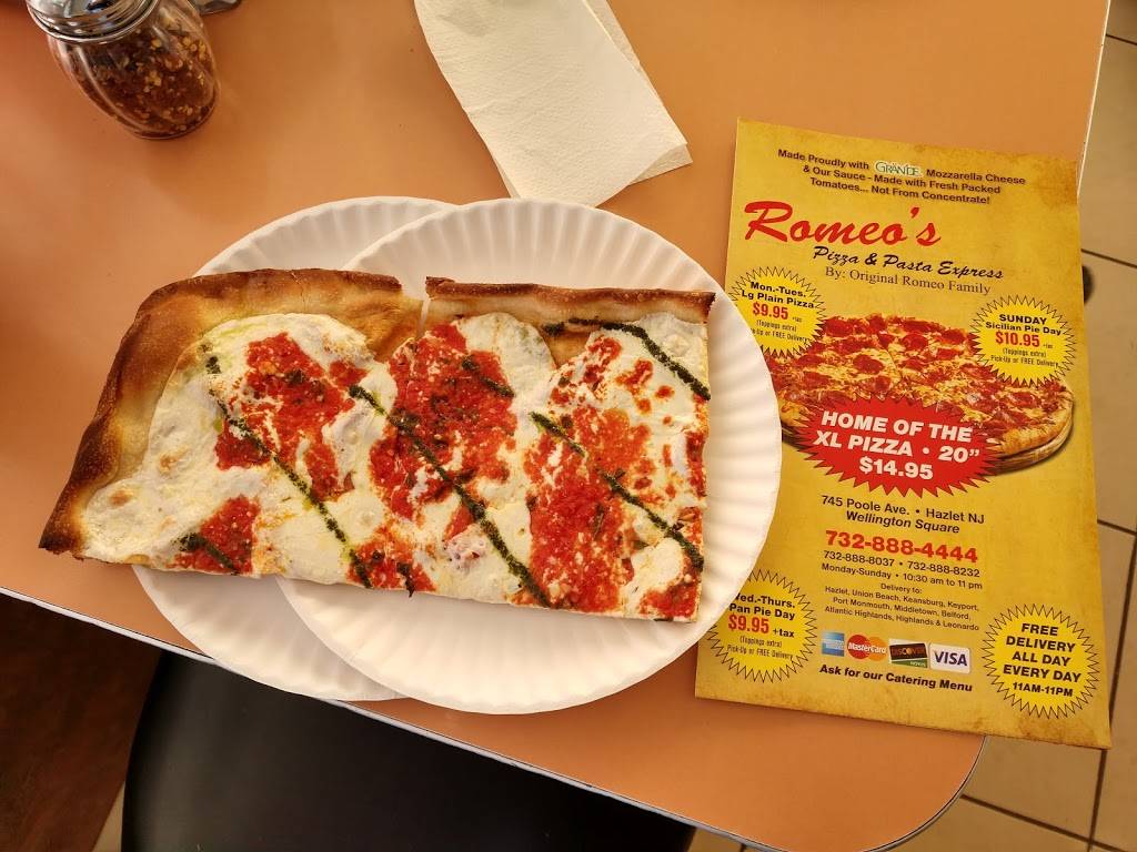 Romeos Pizza & Pasta Express | restaurant | 745 Poole Ave, Hazlet, NJ 07730, USA | 7328884444 OR +1 732-888-4444