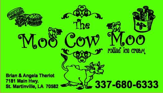 The Moo Cow Moo | restaurant | 7181 Main Hwy, St Martinville, LA 70582, USA | 3376806333 OR +1 337-680-6333