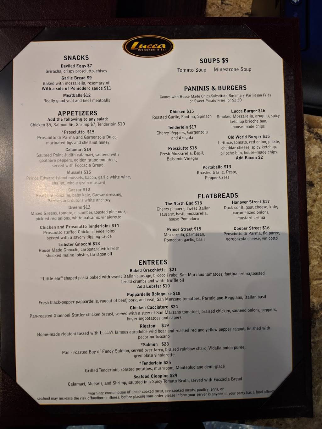 Lucca Restaurant & Bar | restaurant | Logan Airport Terminal B, Boston, MA 02128, USA | 8572562143 OR +1 857-256-2143