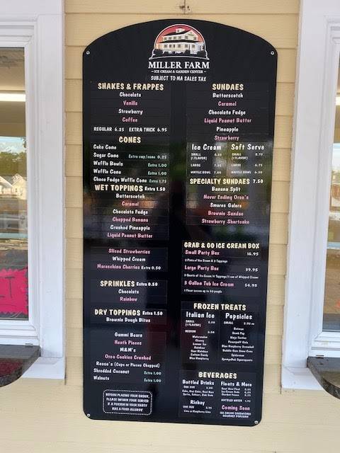 Miller Farm Ice Cream & Garden Center | restaurant | 277 Main St, Northborough, MA 01532, USA | 5086183141 OR +1 508-618-3141