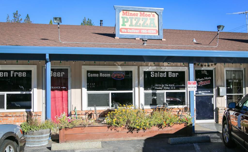 Miner Moes Pizza | restaurant | 102 Argall Way, Nevada City, CA 95959, USA | 5302650284 OR +1 530-265-0284