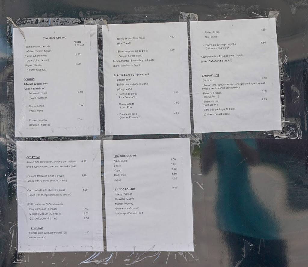 Tamalazo Cubano | restaurant | 3907 W South Ave, Tampa, FL 33614, USA | 8134987495 OR +1 813-498-7495