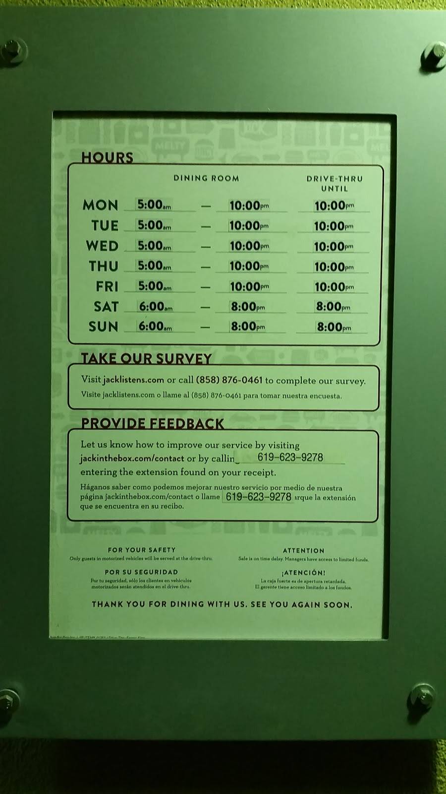 Jack in the Box | restaurant | 3238 Guadalcanal Rd Bldg #33, Coronado, CA 92118, USA | 6194377179 OR +1 619-437-7179