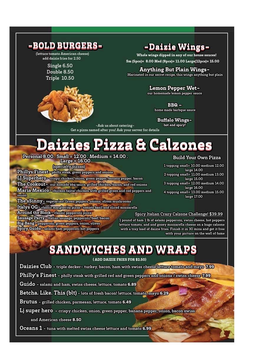 Daizie’s pizzeria | restaurant | 16400 N Park Dr STE 104, Southfield, MI 48075, USA | 2483276860 OR +1 248-327-6860