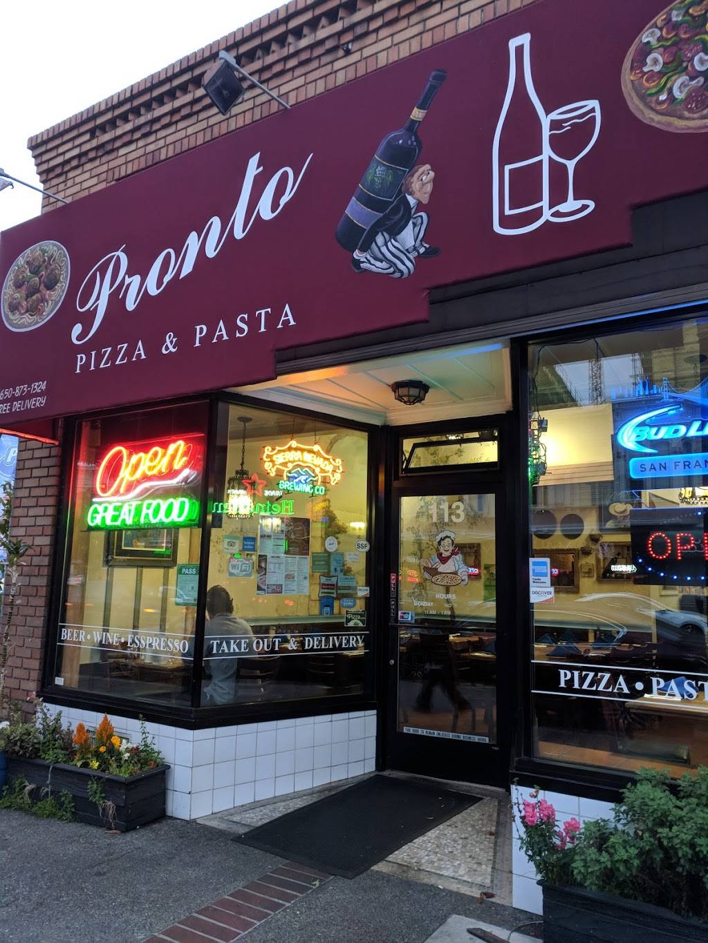 Prontos Pizza | meal delivery | 113 Grand Ave, South San Francisco, CA 94080, USA | 6508731324 OR +1 650-873-1324