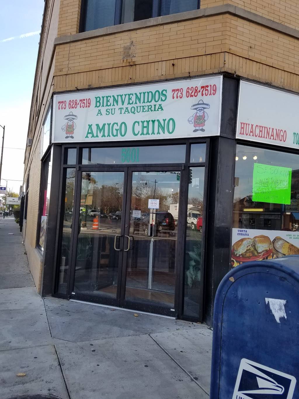 Taqueria Amigo Chino | restaurant | 5601 W Irving Park Rd, Chicago, IL 60634, USA | 7736287519 OR +1 773-628-7519