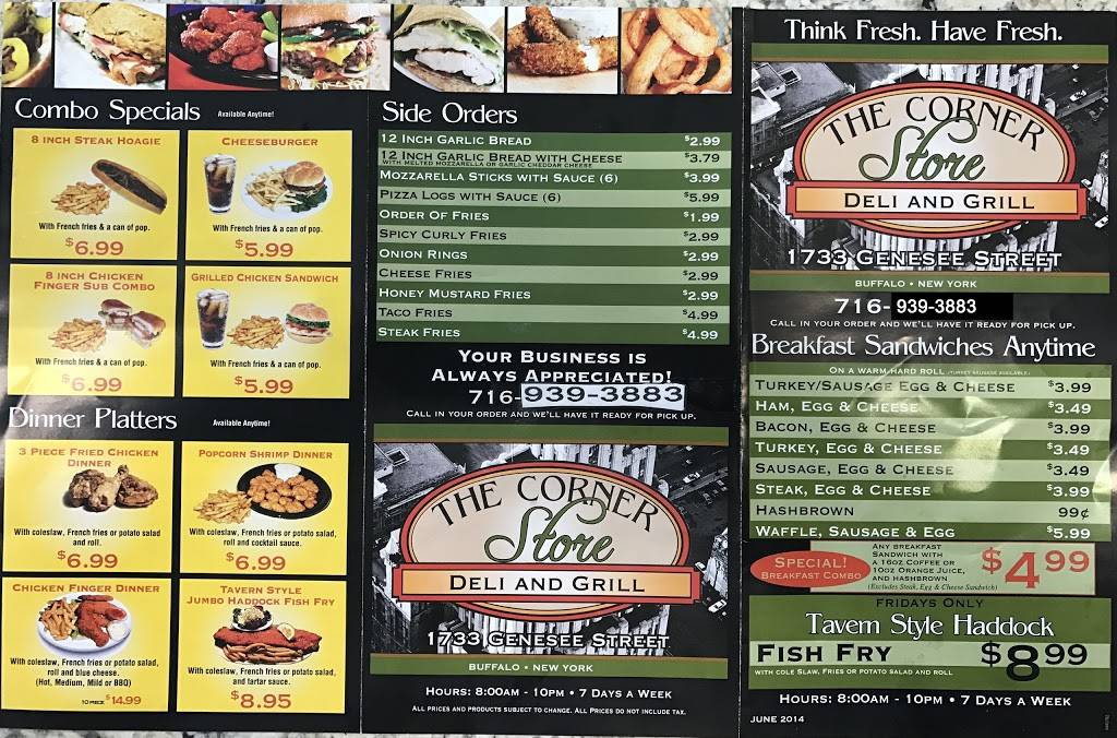 Corner Store | restaurant | 1733 Genesee St, Buffalo, NY 14211, USA | 7168951390 OR +1 716-895-1390