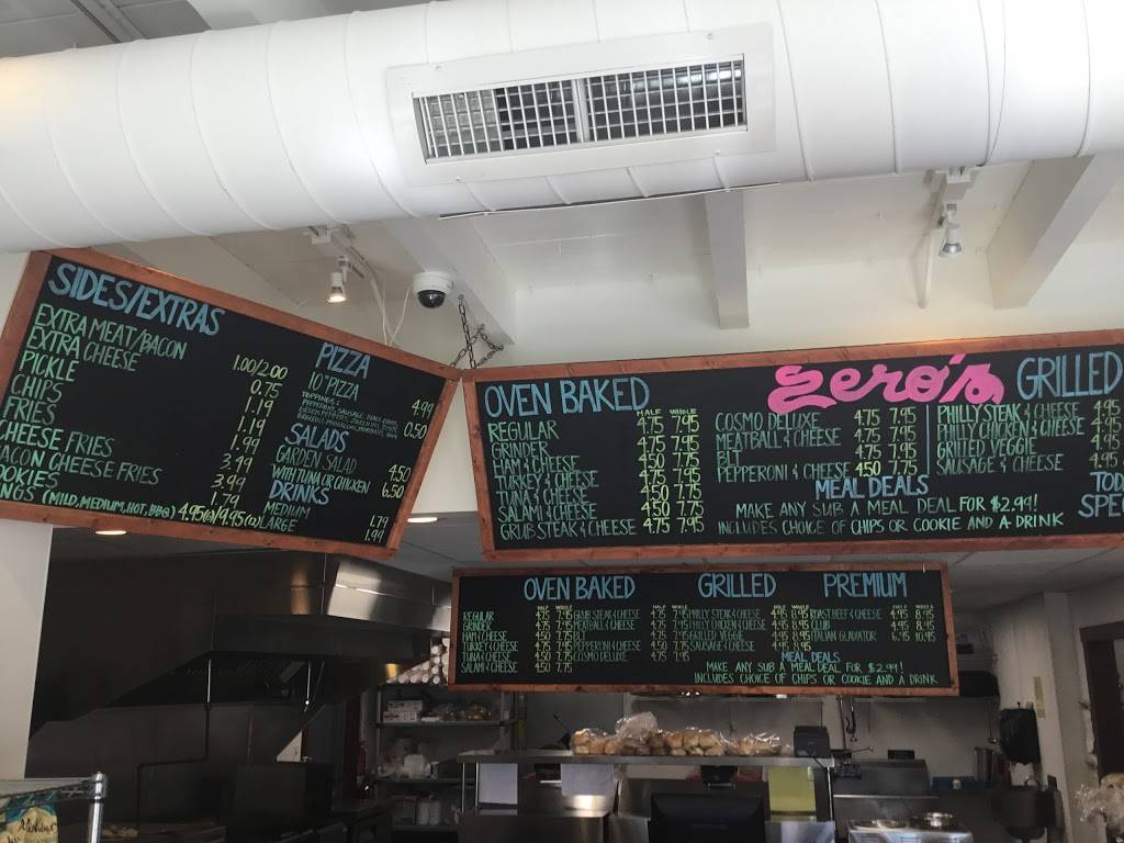 Zeros sub | restaurant | 312 Sandbridge Rd, Virginia Beach, VA 23456, USA | 7573017699 OR +1 757-301-7699