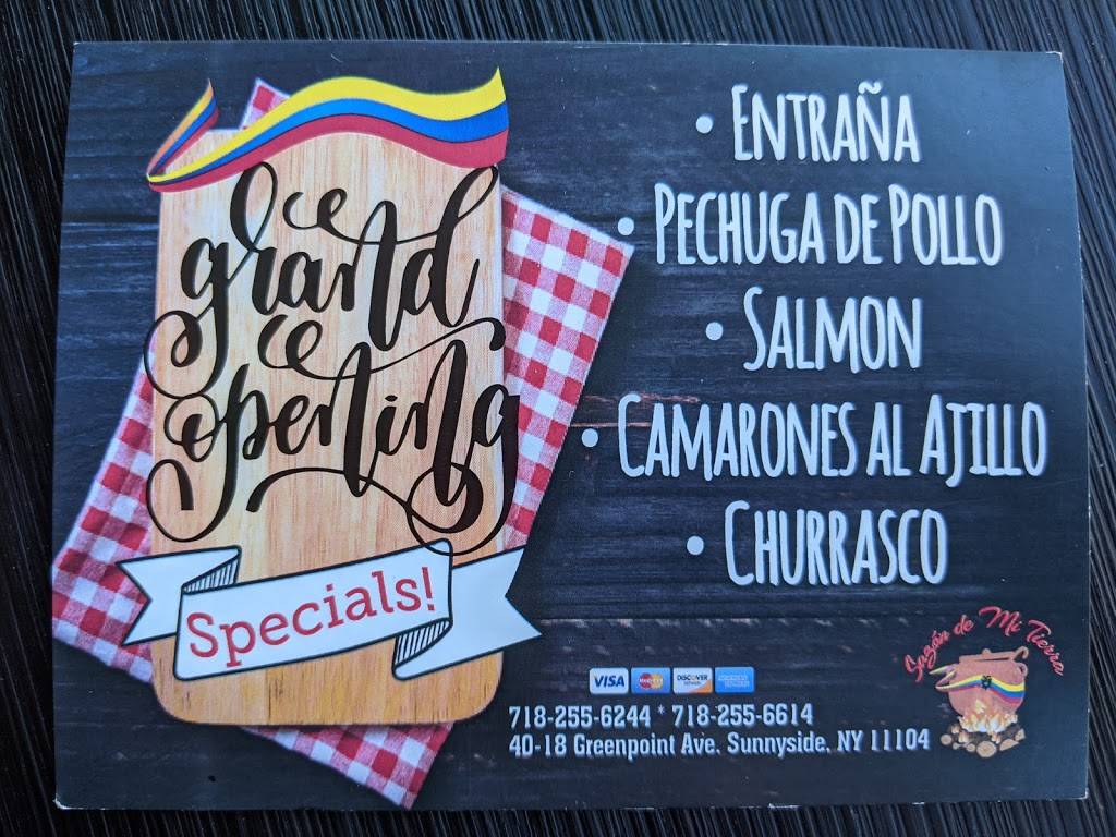 Sazon de mi tierra | restaurant | 40-18 Greenpoint Ave, Long Island City, NY 11104, USA | 7182556244 OR +1 718-255-6244