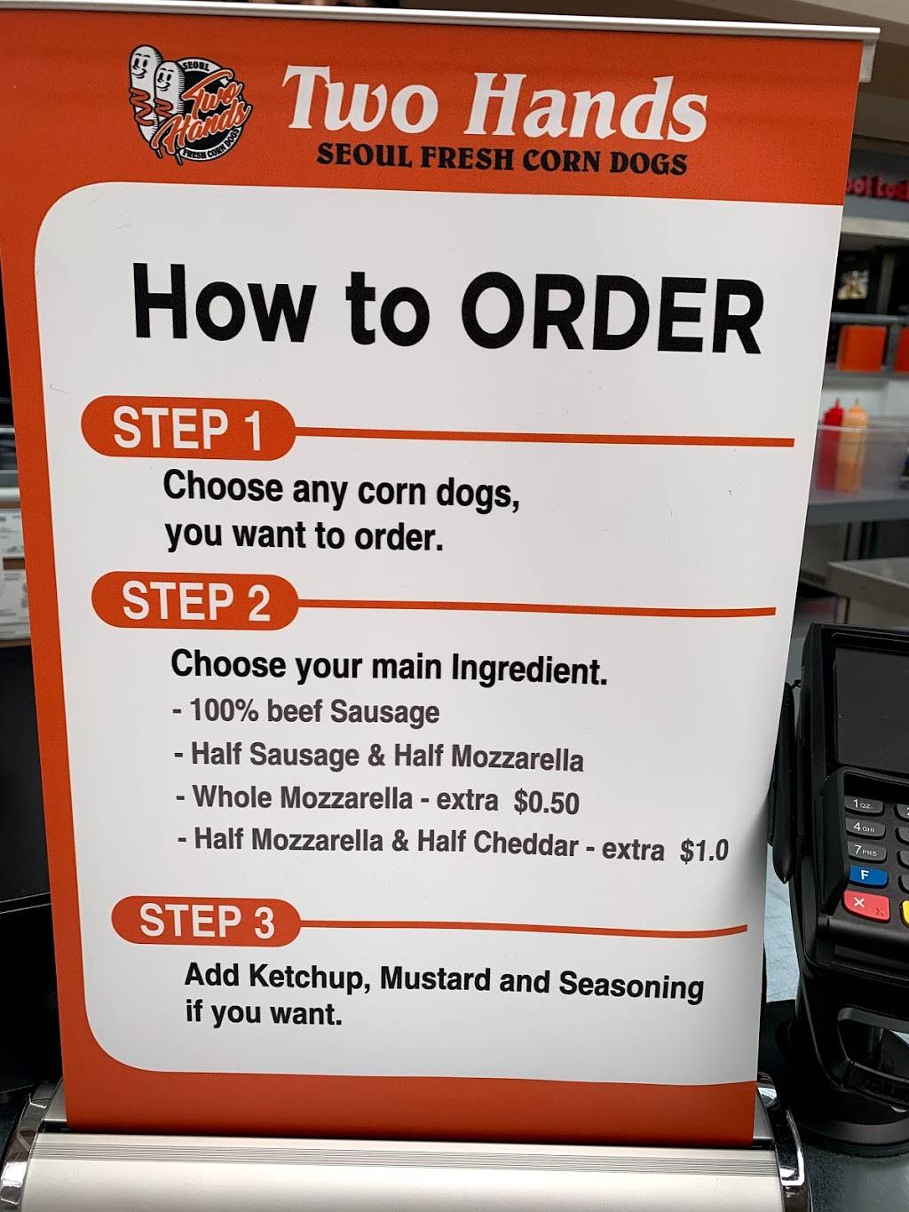 Two Hands Corn Dogs | restaurant | 500 Lakewood Blvd K205, Lakewood, CA 90712, USA | 5625430485 OR +1 562-543-0485