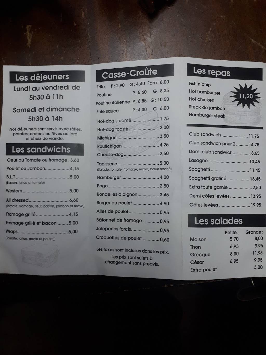 Restaurant Le Petit Resto | restaurant | 3900 201 Rte, Saint-Antoine-Abbé, QC J0S 1N0, Canada | 4508272040 OR +1 450-827-2040