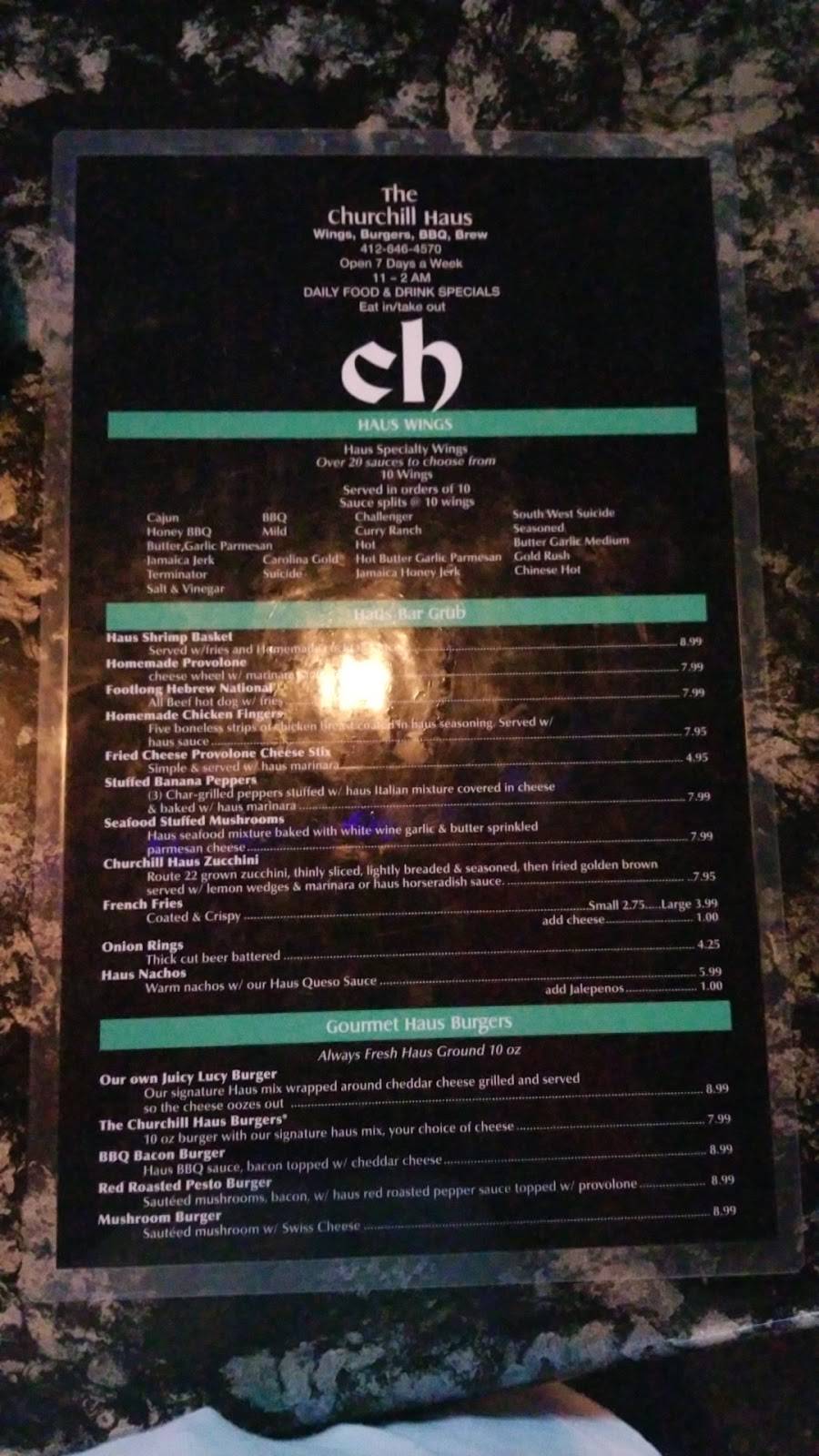 Churchill Haus | restaurant | 700 Brown Ave, Turtle Creek, PA 15145, USA | 4126464570 OR +1 412-646-4570