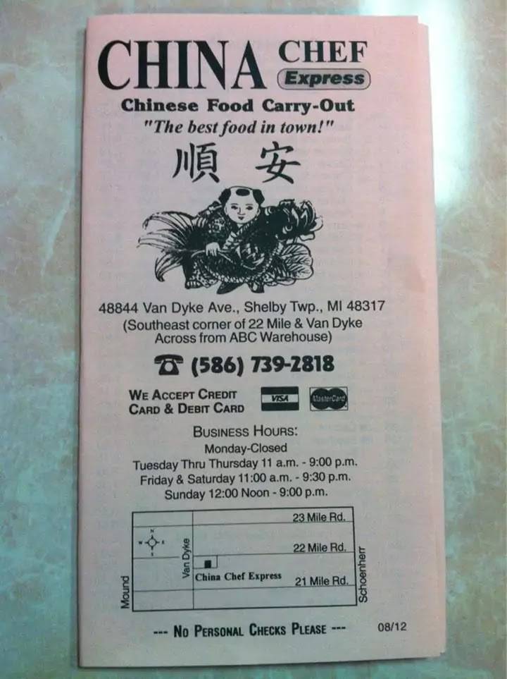 China Chef Express | restaurant | 48844 Van Dyke Ave, Shelby Charter Twp, MI 48317, USA | 5867392818 OR +1 586-739-2818