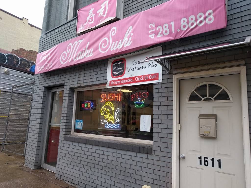 Maiku Sushi and Pho | restaurant | 1611 Penn Ave, Pittsburgh, PA 15222, USA | 4122818888 OR +1 412-281-8888