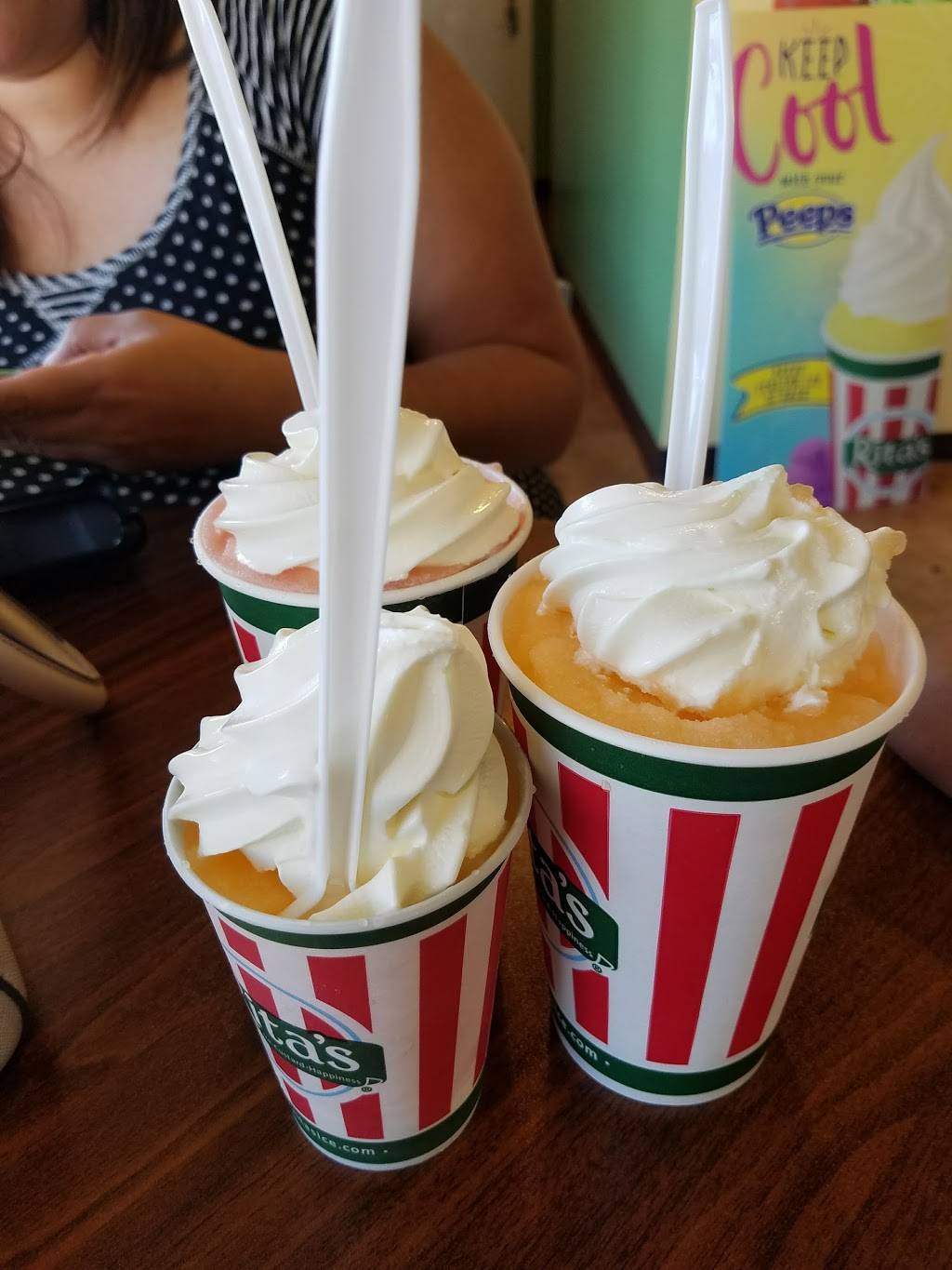 Ritas Italian Ice & Frozen Custard | restaurant | 2001 McHenry Ave, Modesto, CA 95350, USA | 2095695295 OR +1 209-569-5295