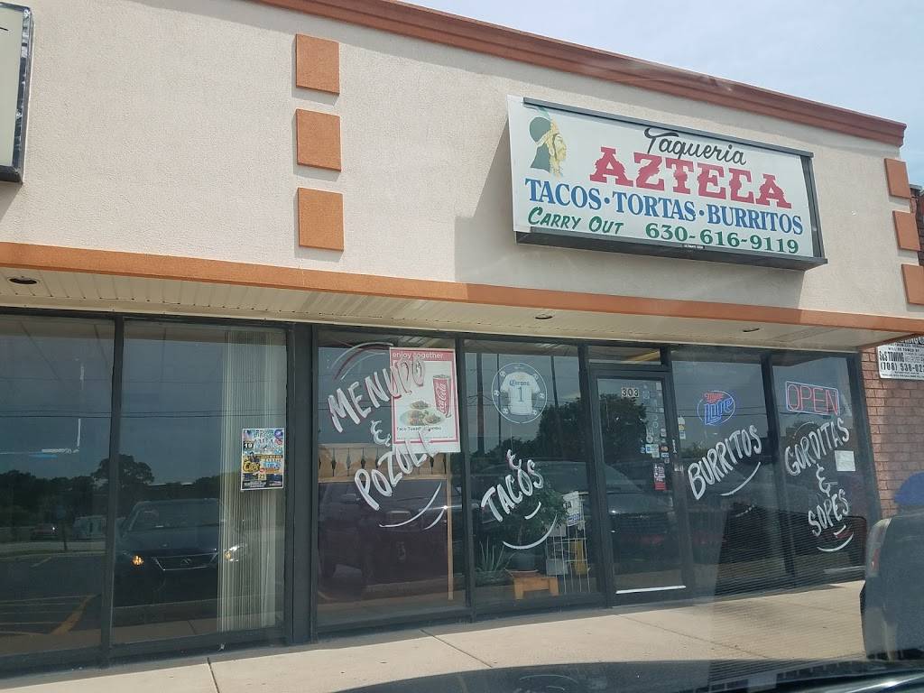 Taqueria Azteca | restaurant | 303 E Irving Park Rd, Wood Dale, IL 60191, USA | 6306169119 OR +1 630-616-9119