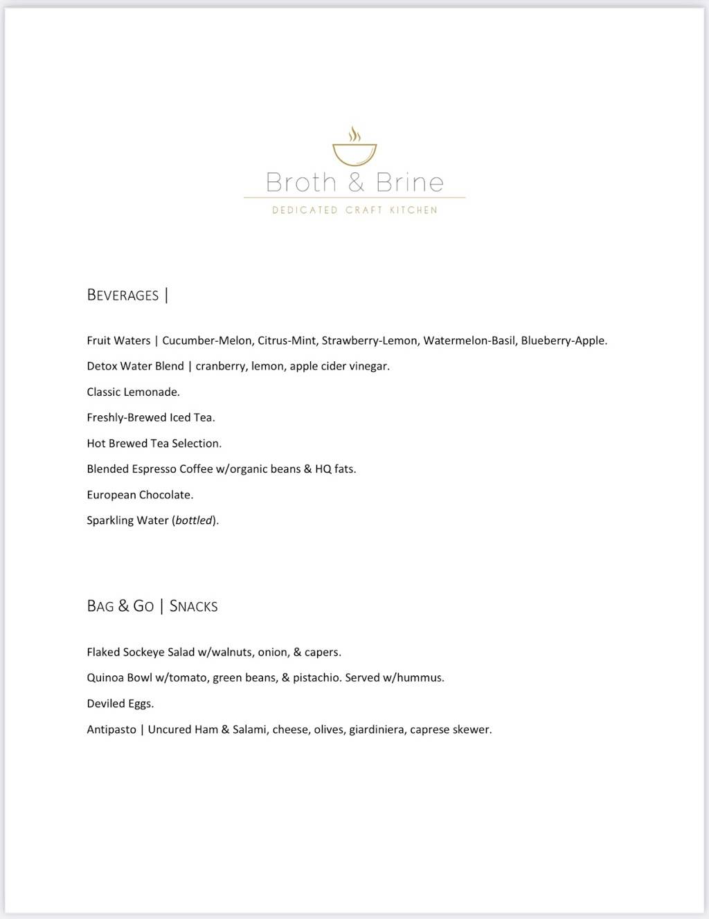 Broth & Brine | Dedicated Craft Kitchen | restaurant | 2510 S Loop 336 W Suite 125, Conroe, TX 77304, USA | 9364418997 OR +1 936-441-8997