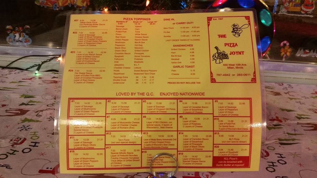 Pizza Joynt | restaurant | 655 10th Ave W, Milan, IL 61264, USA | 3097874942 OR +1 309-787-4942