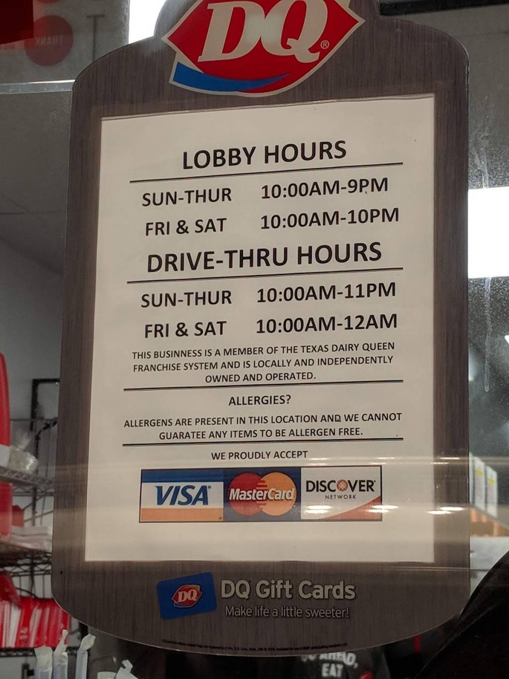 Dairy Queen Store | restaurant | 8830 Spring Cypress Rd, Spring, TX 77379, USA | 8326982823 OR +1 832-698-2823