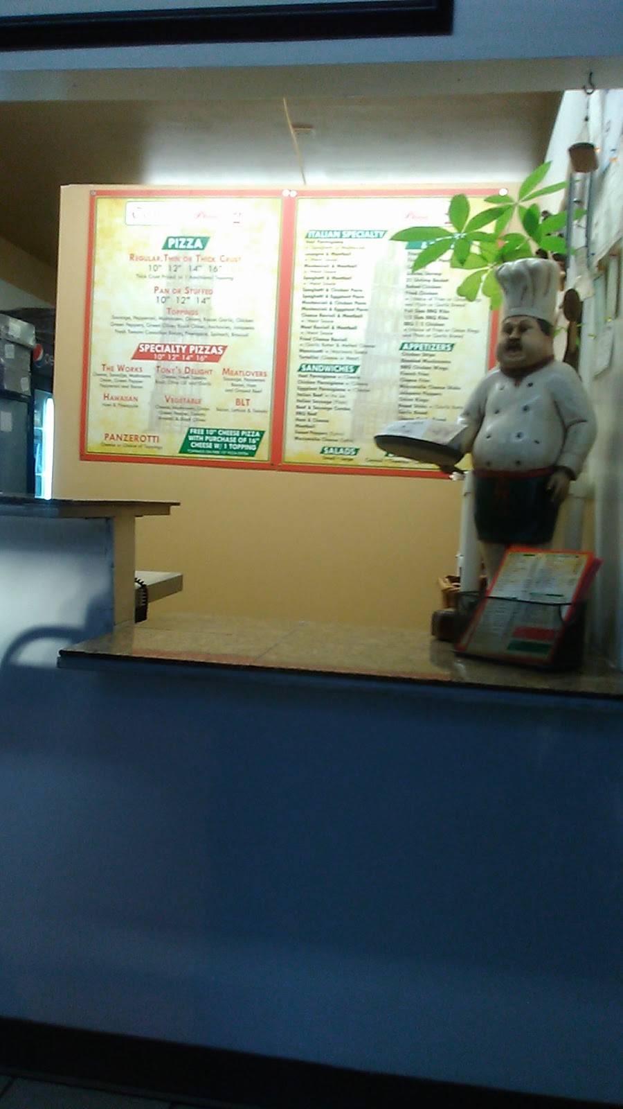 Tonys Pizza | restaurant | 3302 Sheridan Rd, Zion, IL 60099, USA | 8477317777 OR +1 847-731-7777