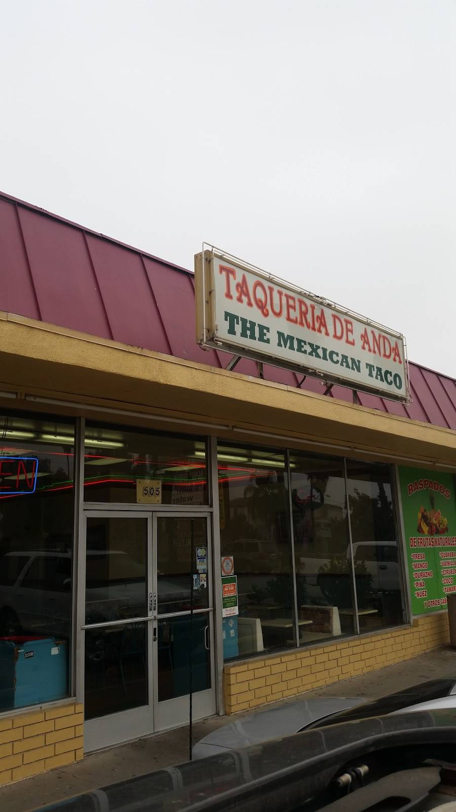 Taqueria De Anda | restaurant | 1505 La Palma Ave, Anaheim, CA 92805, USA | 7149569359 OR +1 714-956-9359