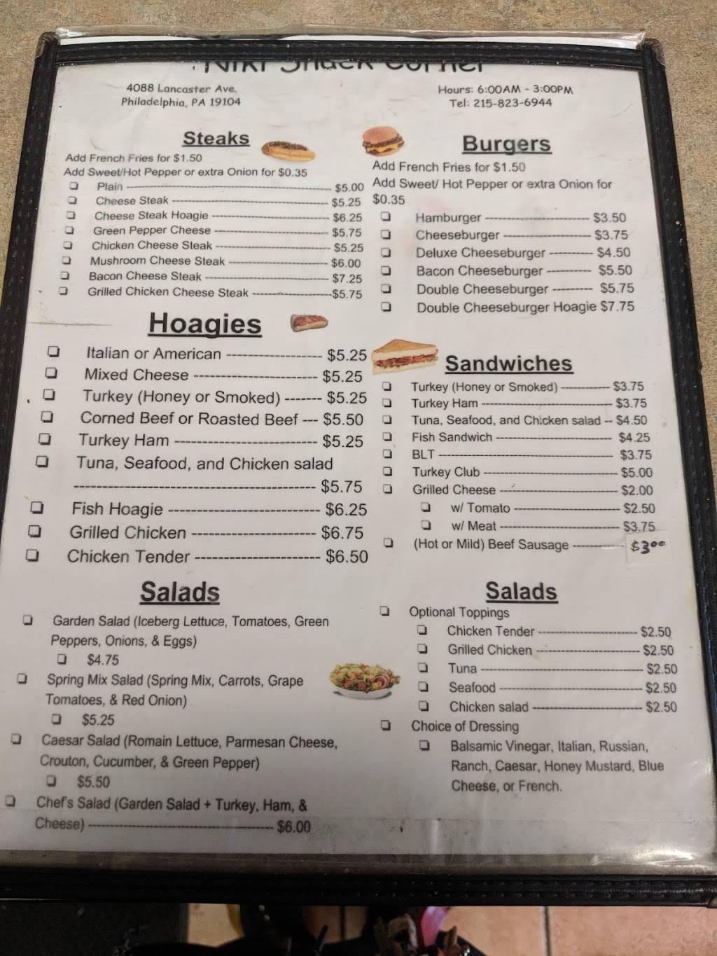 Nikki Breakfast & Deli | restaurant | 4088 Lancaster Ave, Philadelphia, PA 19104, USA | 2158236944 OR +1 215-823-6944