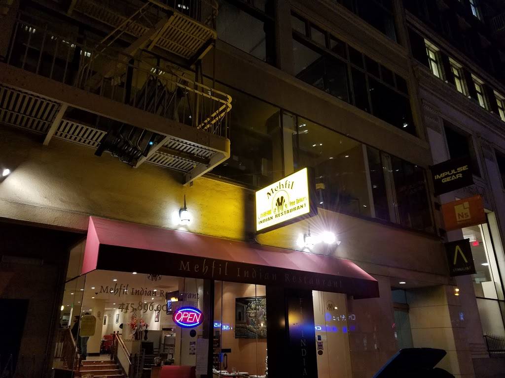 Mehfil Indian Restaurant | restaurant | 88 2nd St, San Francisco, CA 94105, USA | 4158969000 OR +1 415-896-9000