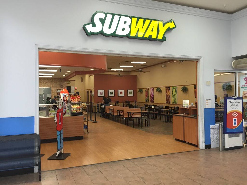 Subway | restaurant | WalMart Supercenter, 7701 S Raeford Rd, Fayetteville, NC 28304, USA | 9108267200 OR +1 910-826-7200