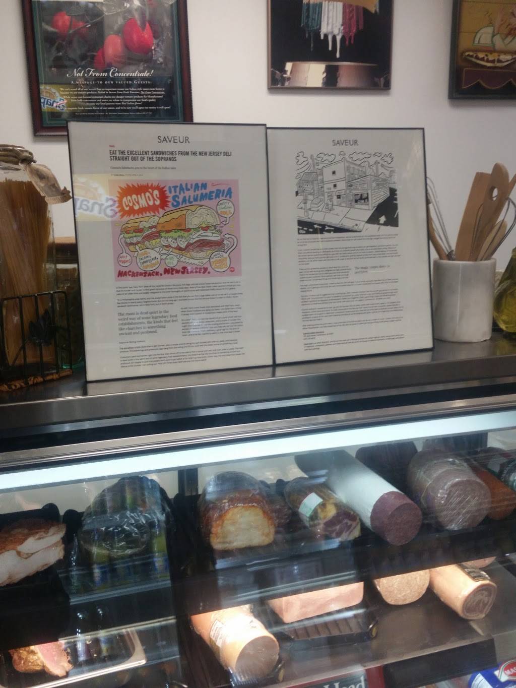 Cosmos Italian Salumeria | restaurant | 705 Main St, Hackensack, NJ 07601, USA | 2013428076 OR +1 201-342-8076