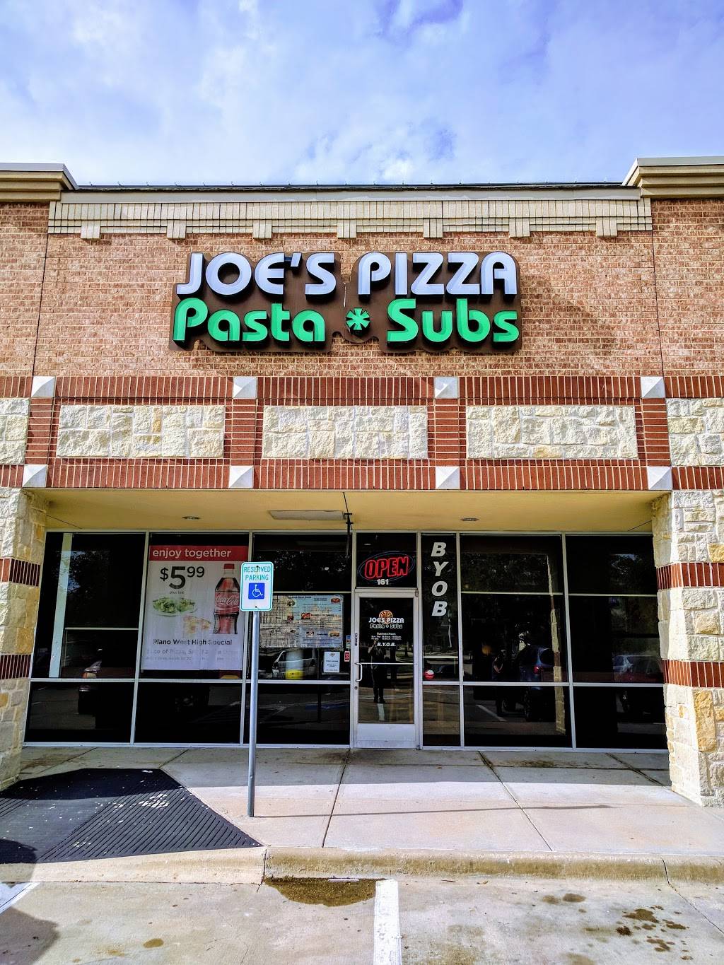 Joes Pizza Pasta & Subs | restaurant | 6009 W Parker Rd #161, Plano, TX 75093, USA | 9727810034 OR +1 972-781-0034