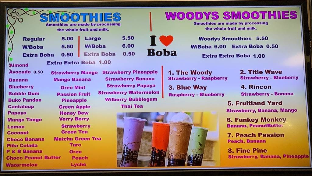 Woody’s Boba Drinks | restaurant | 319 Town Center E, Santa Maria, CA 93458, USA | 8059280043 OR +1 805-928-0043