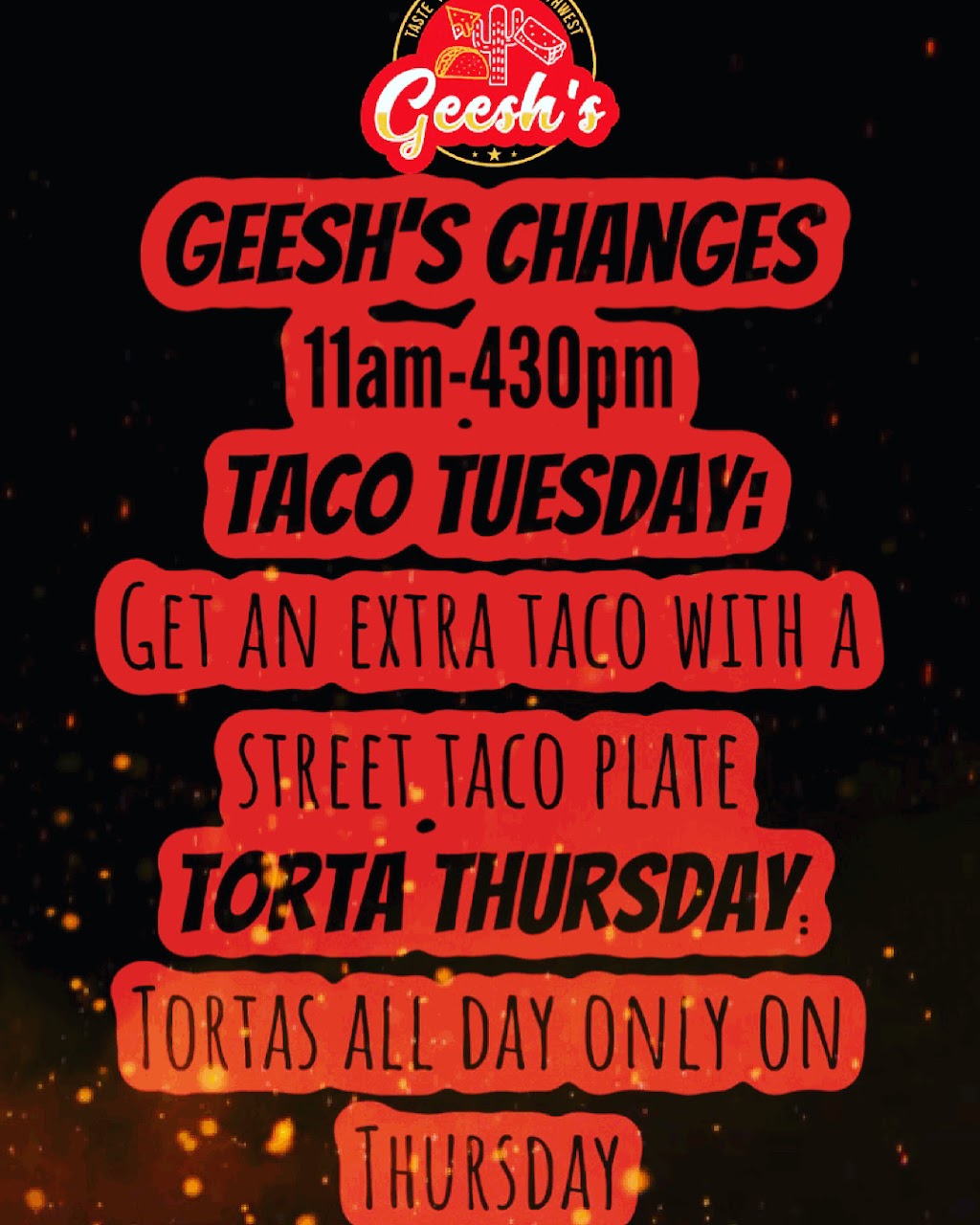 Geeshs Southwest Food | restaurant | 1922 FL-87, Navarre, FL 32566, USA | 9282919337 OR +1 928-291-9337