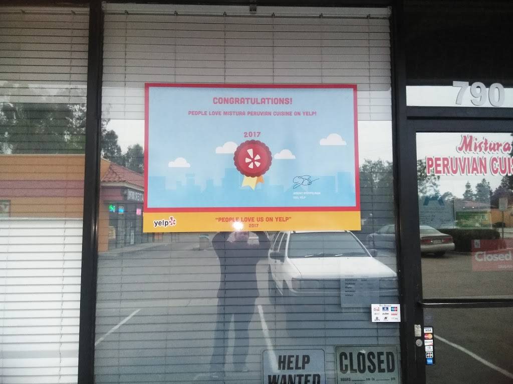 Mistura Peruvian Cuisine | restaurant | 790 E Alosta Ave, Azusa, CA 91702, USA | 6269698547 OR +1 626-969-8547