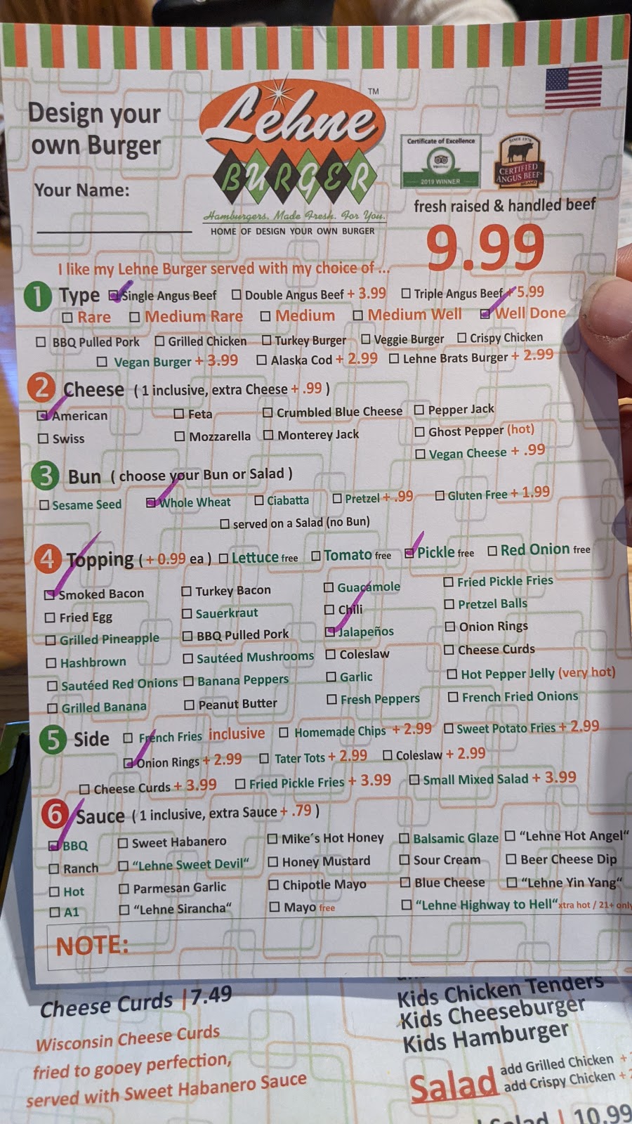 Lehne Burger Estero | restaurant | 23111 Fashion Dr Unit 111, Estero, FL 33928, USA | 2392995731 OR +1 239-299-5731