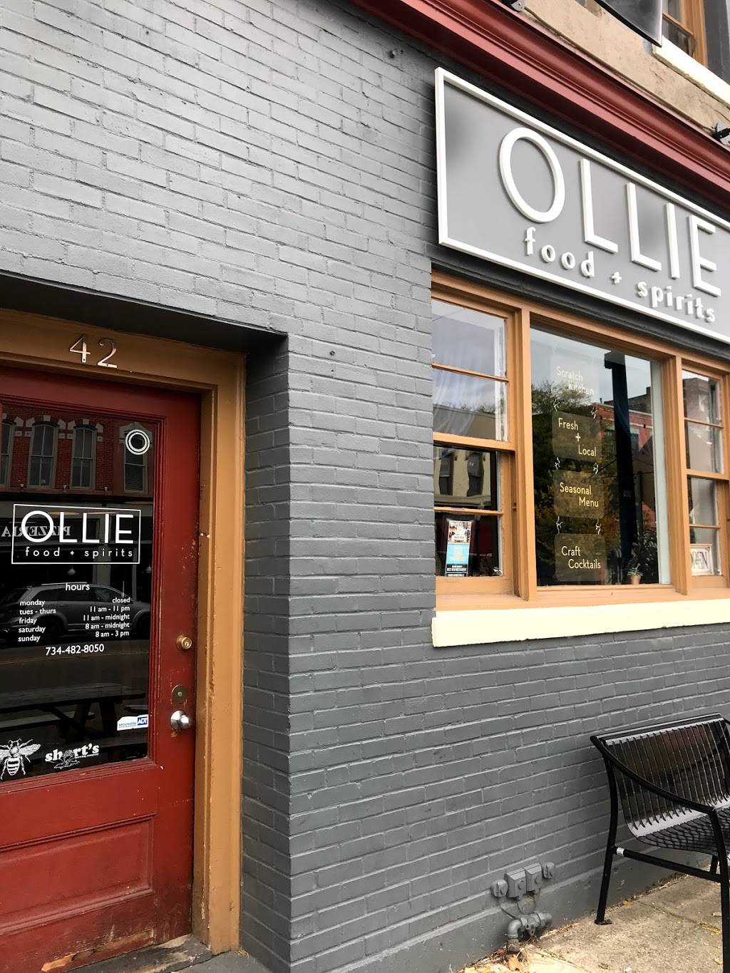 Ollie Food + Spirits | restaurant | 42 E Cross St, Ypsilanti, MI 48198, USA | 7344828050 OR +1 734-482-8050