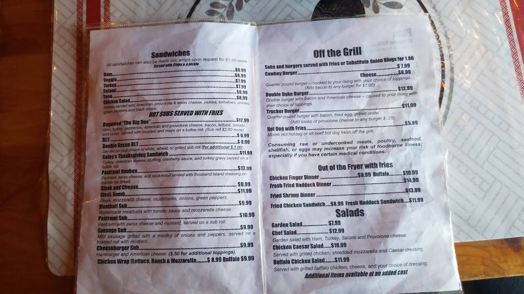 Coops Place | restaurant | 64 Bethel Rd, West Paris, ME 04289, USA | 2076743333 OR +1 207-674-3333