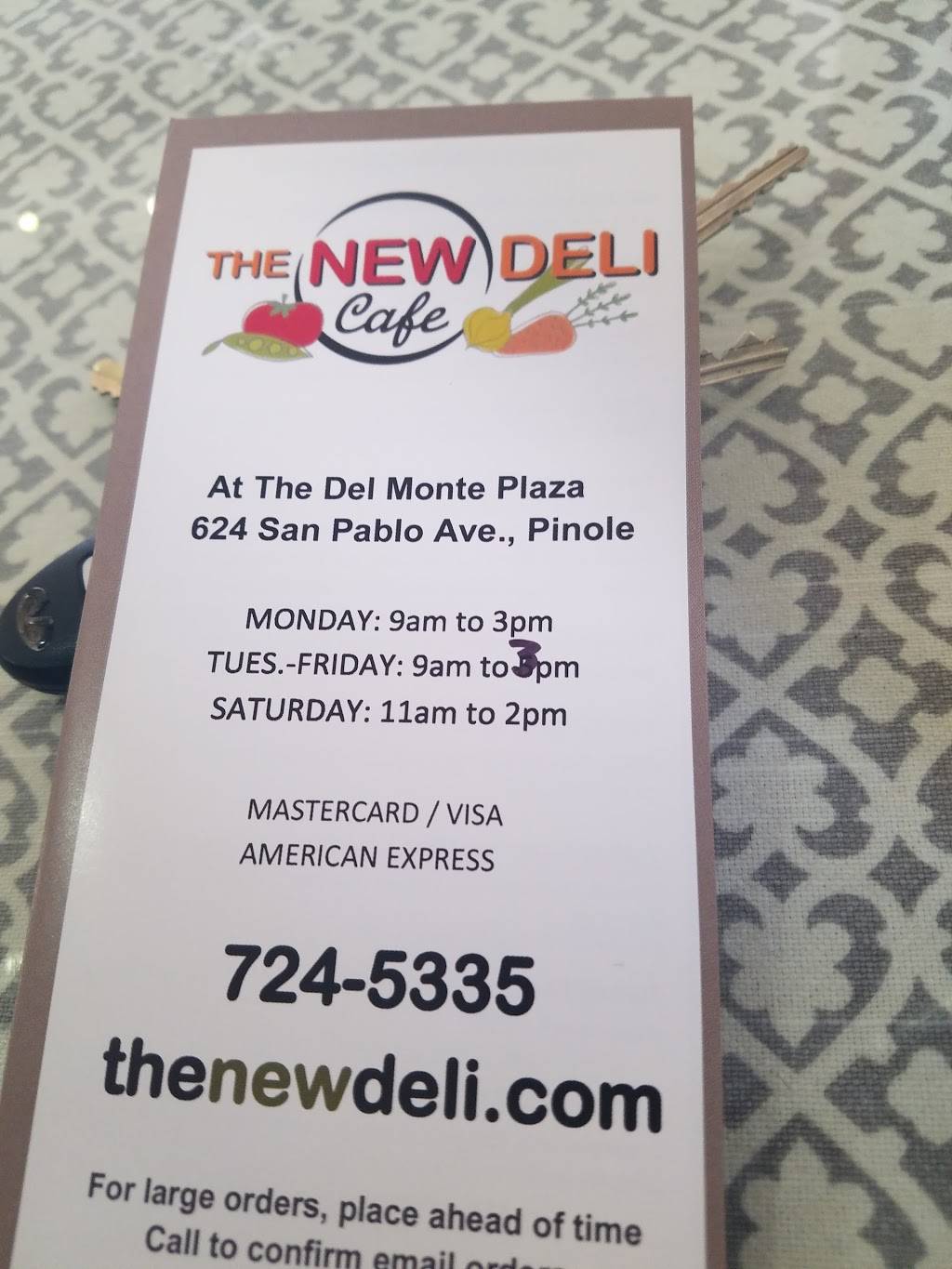 New Deli | cafe | 624 San Pablo Ave, Pinole, CA 94564, USA | 5107245335 OR +1 510-724-5335