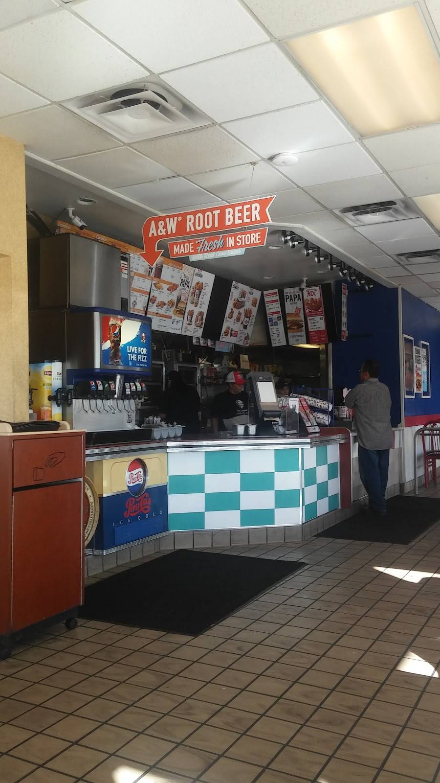 A&W Restaurant | restaurant | 7140 N Pecos St, Denver, CO 80221, USA | 3034281438 OR +1 303-428-1438