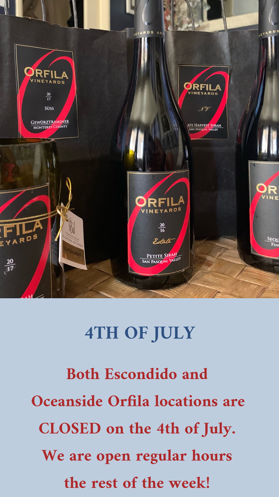 Orfila Vineyards Tasting Room & Kitchen | restaurant | 221 N Cleveland St, Oceanside, CA 92054, USA | 7607557040 OR +1 760-755-7040