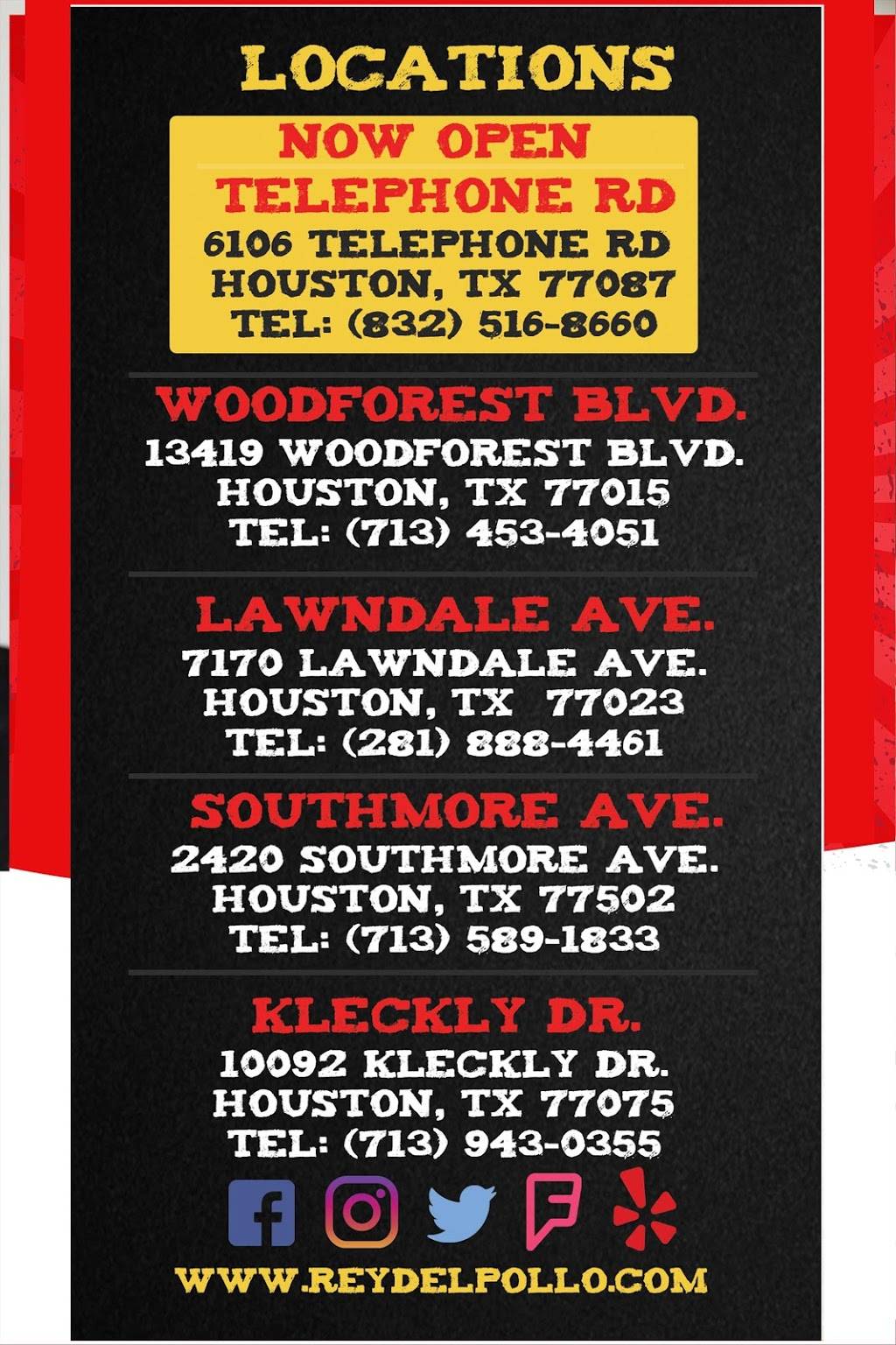 Pollo Asado Rey del Pollo | restaurant | 2420 Southmore Ave, Pasadena, TX 77502, USA | 7135891833 OR +1 713-589-1833